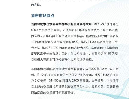 金色×仟峰资本 | 研报:加密货币指数投资报告
