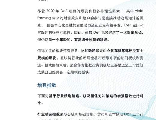 金色×仟峰资本 | 研报:加密货币指数投资报告