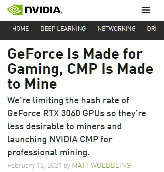 别以为英伟达开始打击挖矿 你就能买到新显卡了