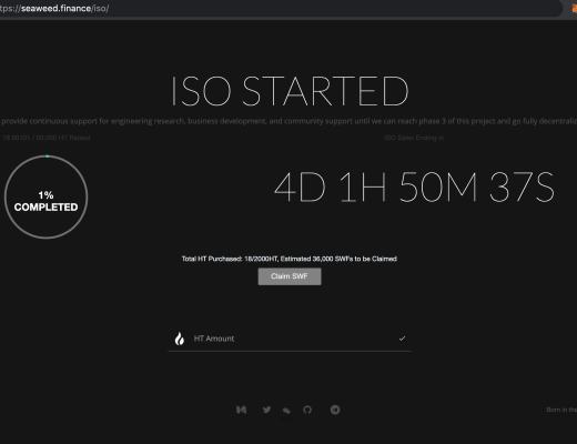 Seaweed关于3月13日ISO认购活动的投资者公告
