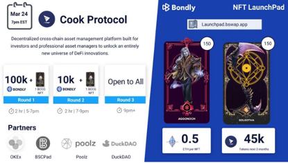 Bondly强势联手NFT LaunchPad合作伙伴：Cook Protocol