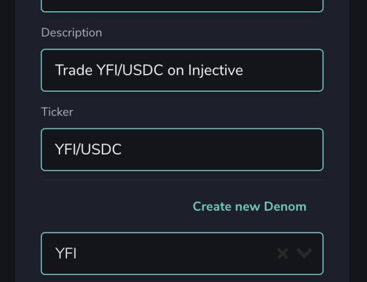 Injective 治理提案：现货市场
