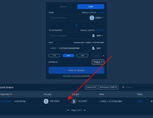 3分钟玩转无gas费的Bancor限价单功能