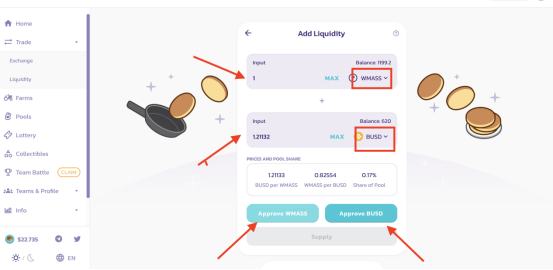 如何参与WMASS.Finance流动性挖矿
