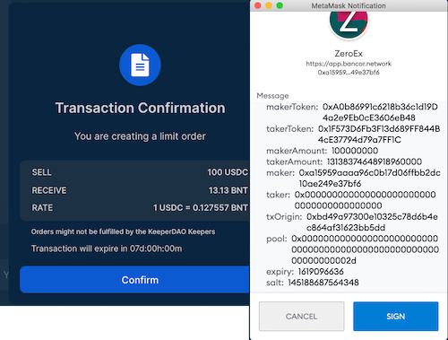 3分钟玩转无gas费的Bancor限价单功能