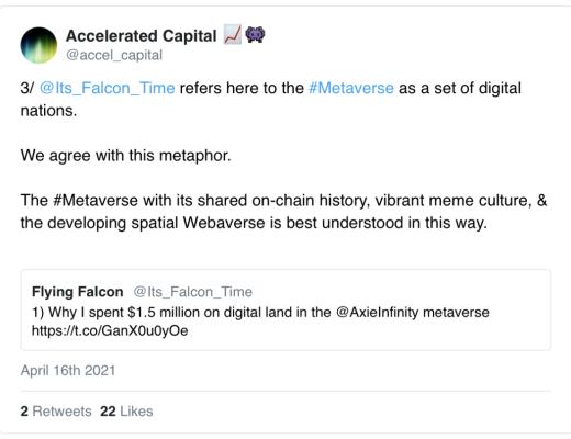 ​以太坊上的MetaVerse正在酝酿数字国家的雏形？