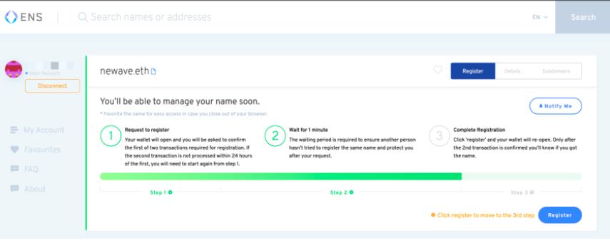 手把手教你注册以太坊ENS