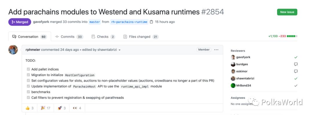 Gavin正式将平行链功能添加到Kusama网络
