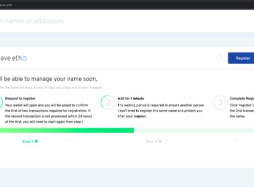 手把手教你注册以太坊ENS