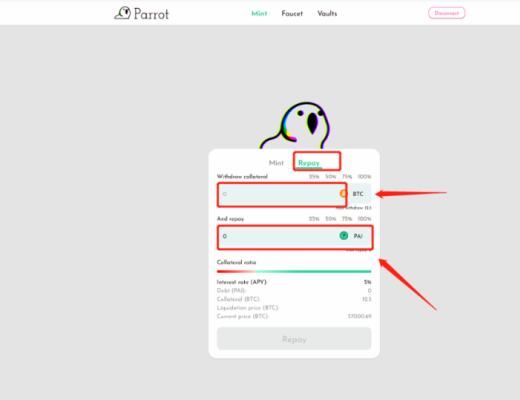 SOL生态LP 代币借贷平台Parrot测试教程