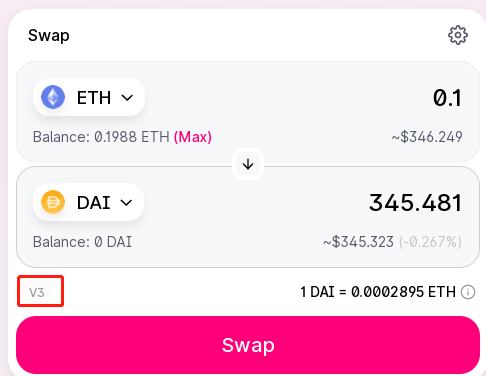 金色前哨 | Uniswap V3主网上线 快速体验V3相关功能