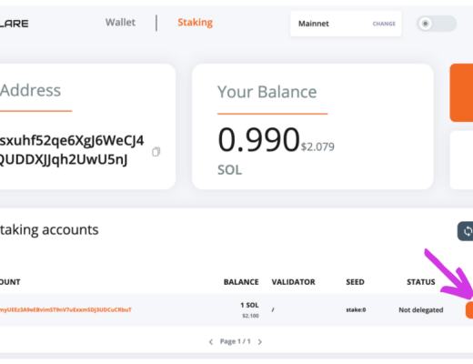 如何使用Solflare钱包和Ledger Nano来质押Solana