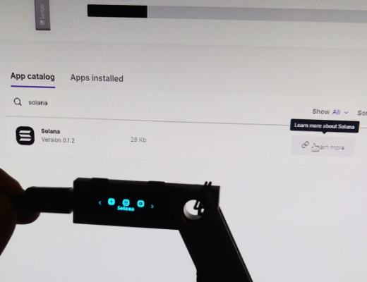 SOL + Ledger硬件钱包指南