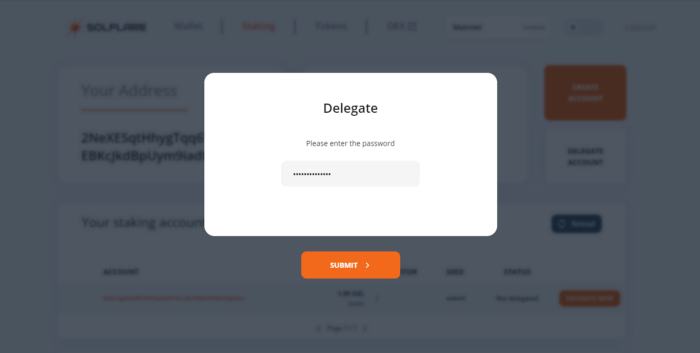 SolFlare 钱包质押 SOL 代币教程