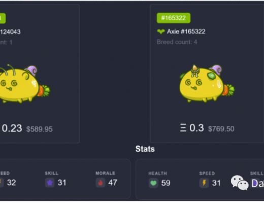 如何评估Axie Infinity的Axie NFT