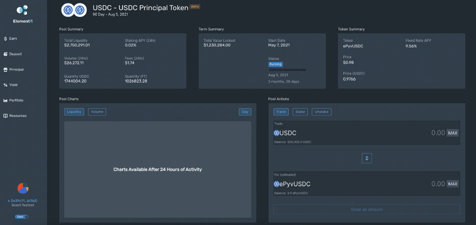 3分钟玩转固收协议Element测试网