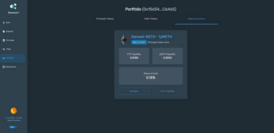 3分钟玩转固收协议Element测试网