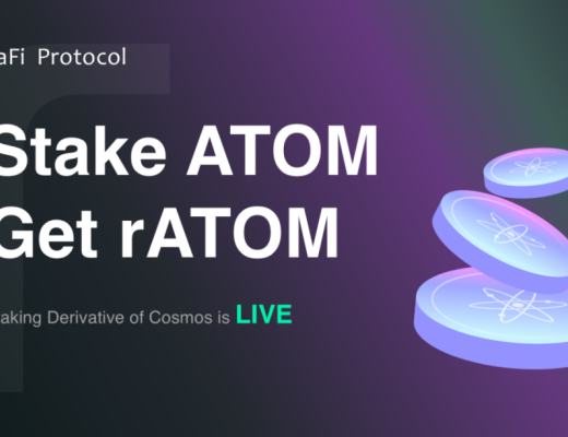 第一个Cosmos流动性质押产品 rATOM 上线