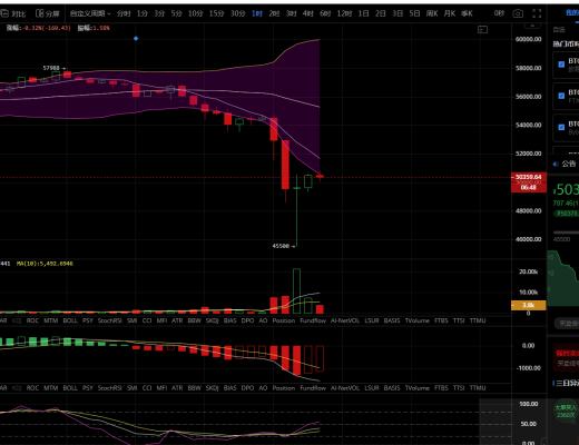 牛哥论币:空军强势日跌10000多点 下探45500企稳能否抄底?