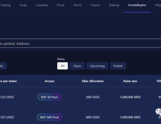 Mercurial Finance:Raydium IDO流程指南