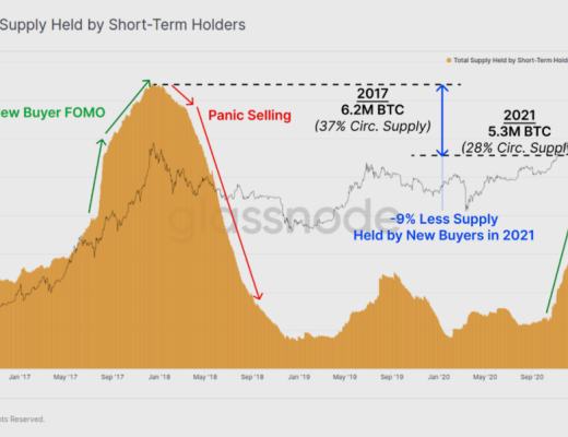 BTC 恐慌下跌中 HODLer 仍在加仓?