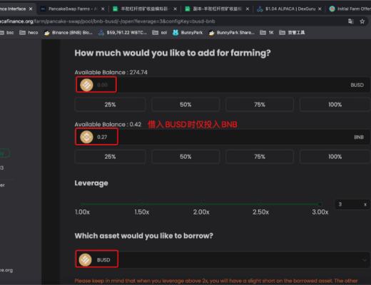 Alpaca Finance的双向借贷 化解杠杆流动性挖矿风险敞口的利器
