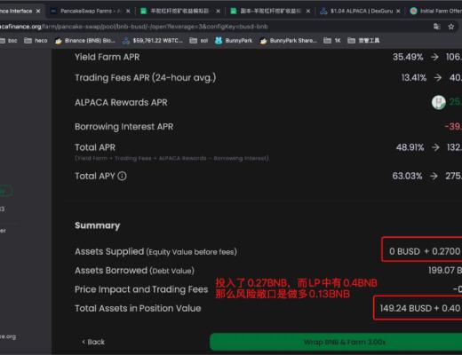Alpaca Finance的双向借贷 化解杠杆流动性挖矿风险敞口的利器