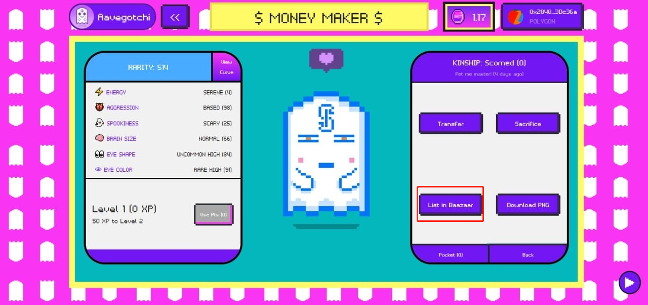 游戏收益两不误 一文了解Aavegotchi Baazaar