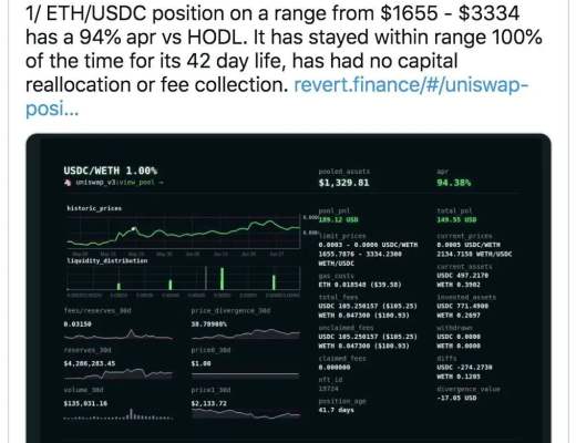 一文了解Uniswap v3 LP 自动化管理器