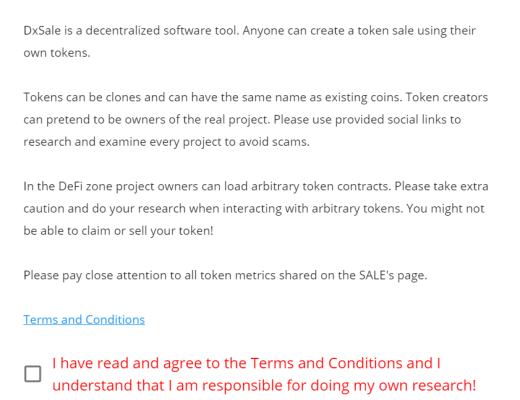 DeFi实用工具 | 0门槛IDO平台-DxSaleDxSale总结