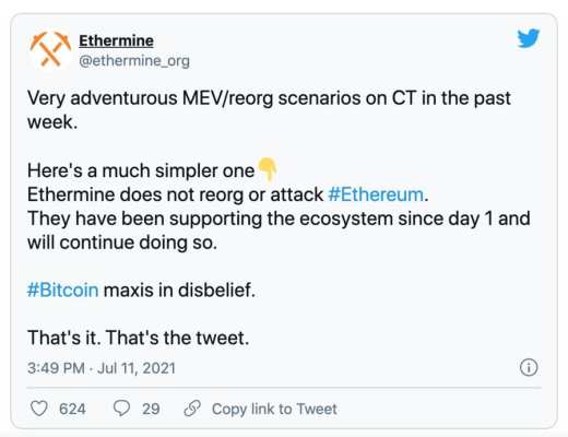 一文读懂以太坊「重组」 不再担忧甚至会爱上 MEV