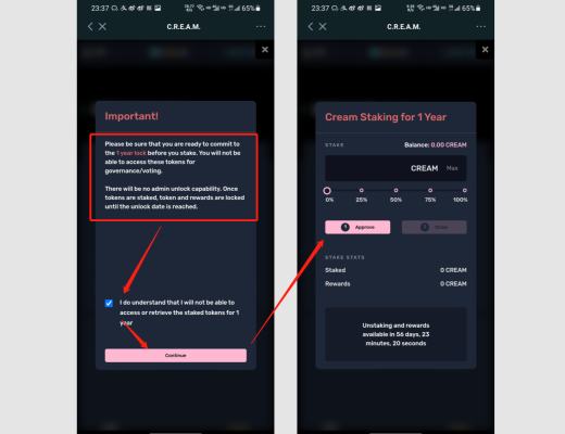 如何在Coinhub使用CREAM进行借贷