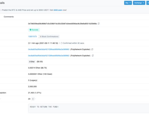 黑客在 Poly Network 狂揽 6.1 亿美元 在线演绎花式 DeFi 出金