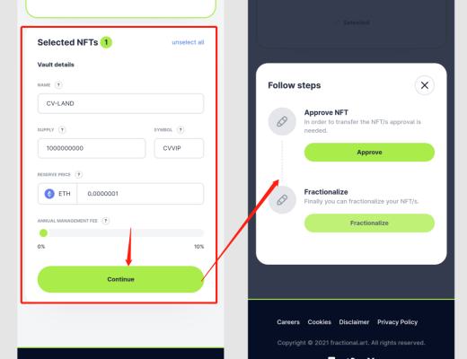 金色说明书 | NFT碎片化 Fractional入门教程