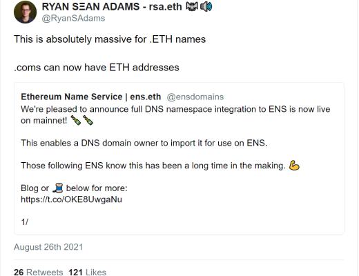 可读的加密地址：探索ENS命名系统如何使用你的ENS网站
首先，什么是ENS？
了解DNS的整合
如何将你的DNS导入到ENS
ENS与DNS的比较