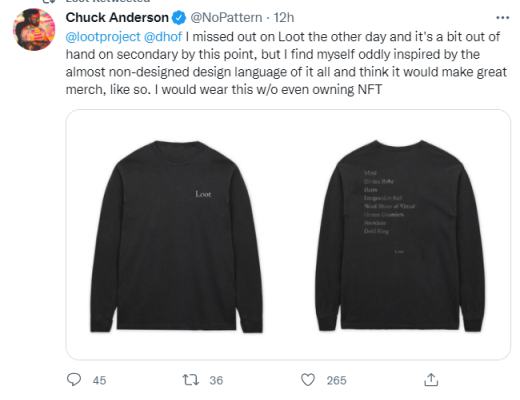 价值4500万美元的社区实验:浅谈文字 NFT Loot