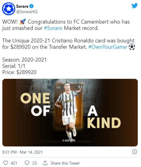 深度解析Sorare：梦幻体育和加密艺术的碰撞