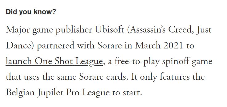 深度解析Sorare：梦幻体育和加密艺术的碰撞