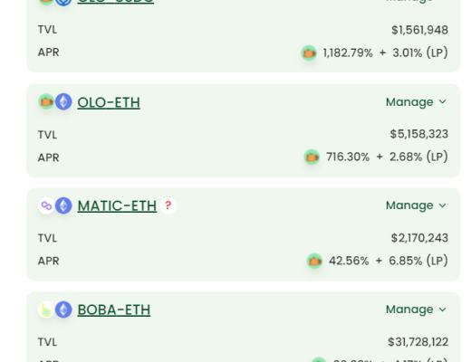 一夜暴涨250%的Boba 能否成为下个Layer 2代表