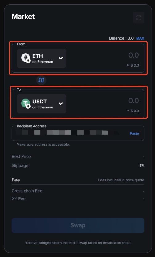 
      XY Finance：多生态一键跨链Swap平台