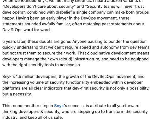 Snyk:比Datadog更进一步的代码安全卫士 估值85亿美金