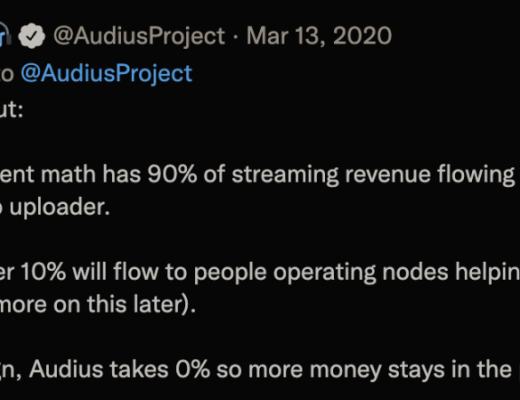 
      去中心化音乐流媒体Audius：砍掉中间商的试验