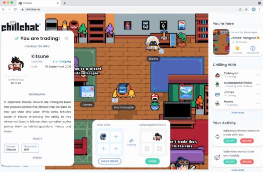 
      Chillchat：像素风聊天社交 create to earn新玩法