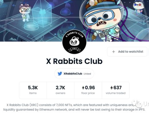 
      X Rabbits Club (XRC) 冷兔俱乐部 NFT中文解析