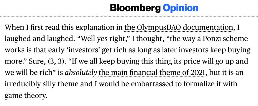 
      金色观察 |  OlympusDAO的障眼法