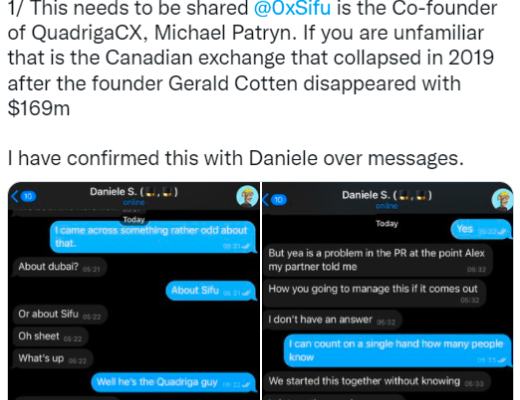 
      金色观察｜Wonderland联创和跑路交易所QuadrigaCX有关？ 怎么回事