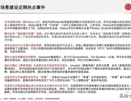 
      元宇宙之数字场景建设专题报告：核心要素、创新应用、未来展望