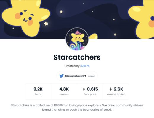 StartCatchers 小星星 NFT中文解析