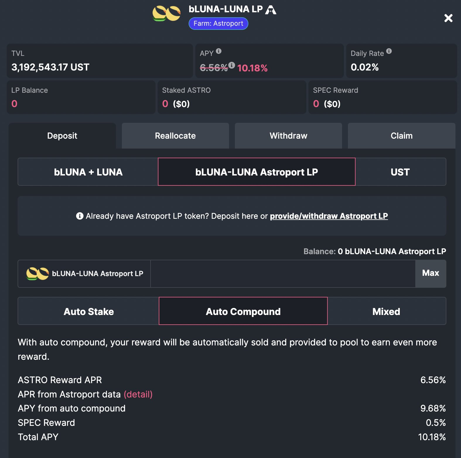 五种LUNA衍生品 哪种质押收益最高?