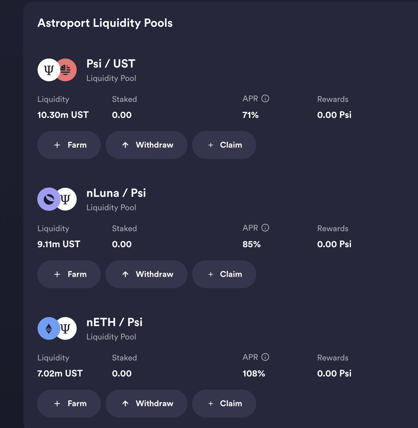 五种LUNA衍生品 哪种质押收益最高?